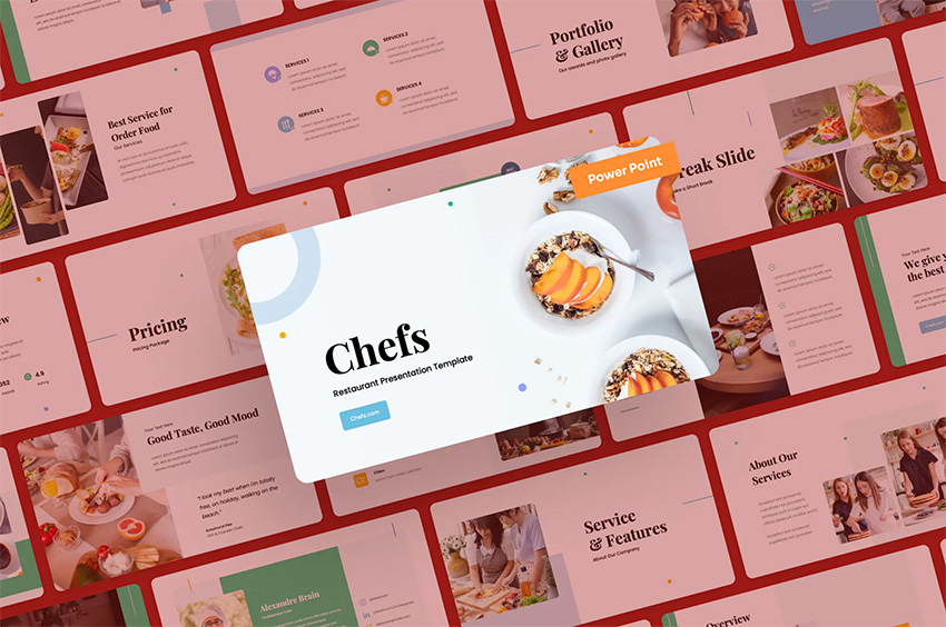 chefs ppt template