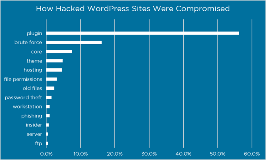 Some of the common sources of WordPress hacks. (Source: Bloggers Passion)