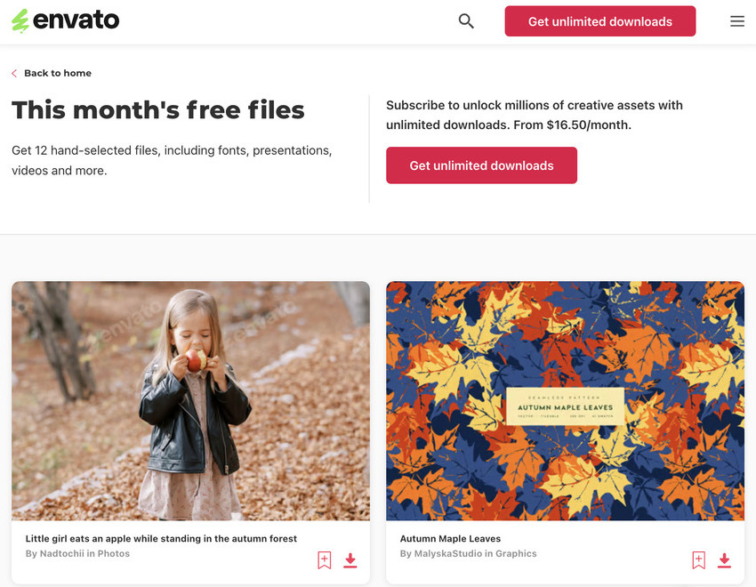 Free Envato files