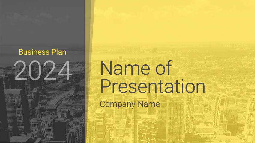 Free business plan PowerPoint template