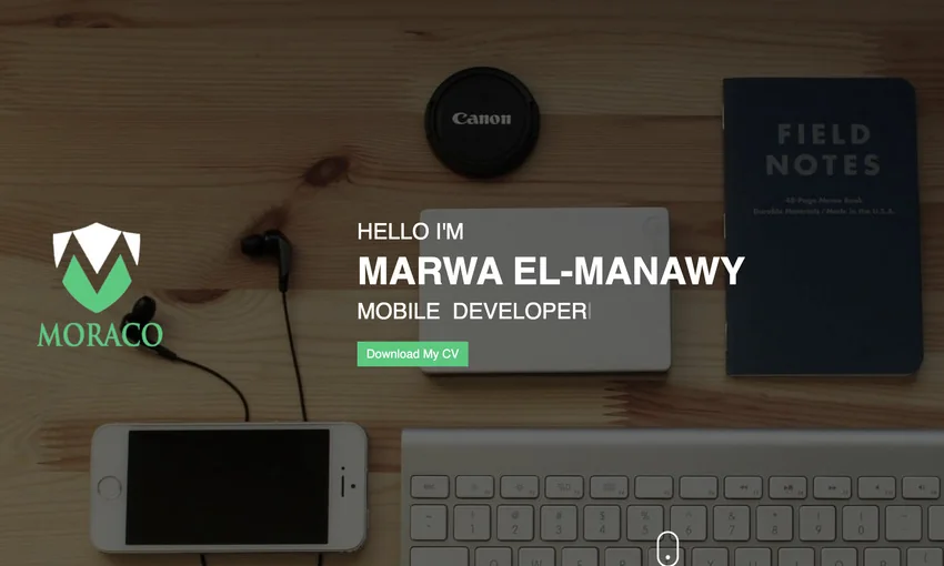 MORACO - Personal Vcard Resume HTML Template
