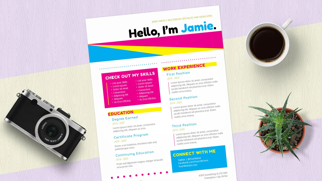 InDesign resume templates