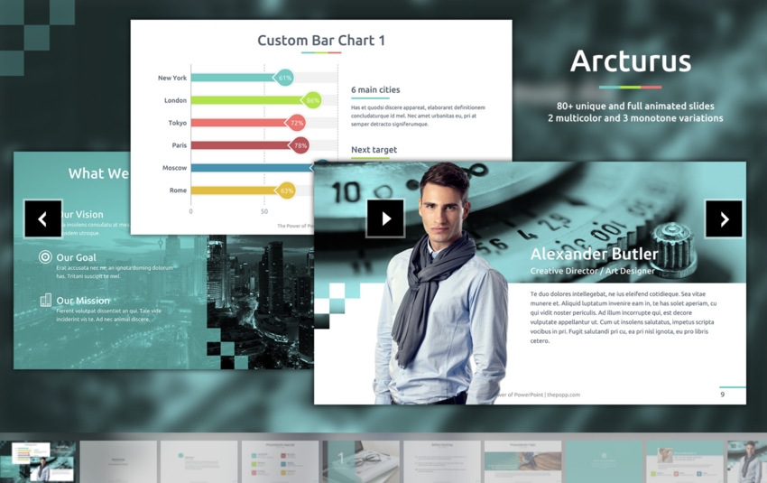 Free Business Infographic PowerPoint Templates