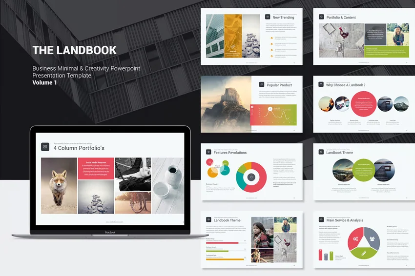 LANDBOOK Business Template for PowerPoint