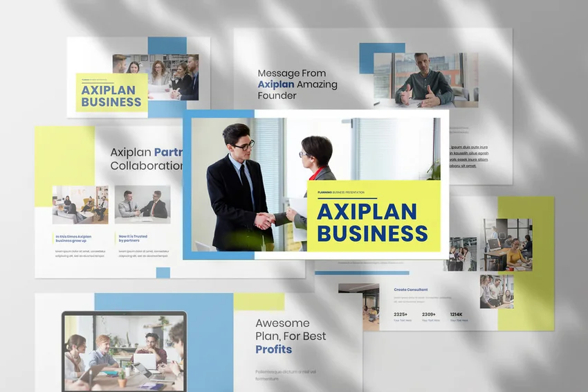 Axiplan Business Presentation PowerPoint Template