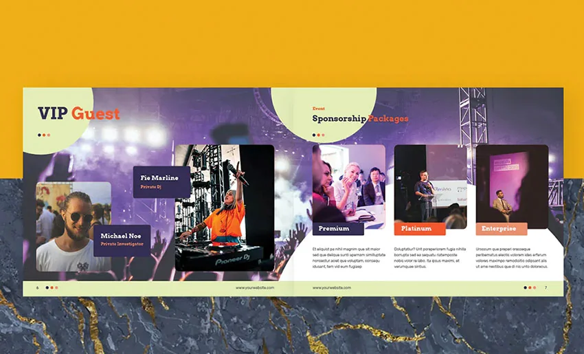 Music event sponsorship proposal template