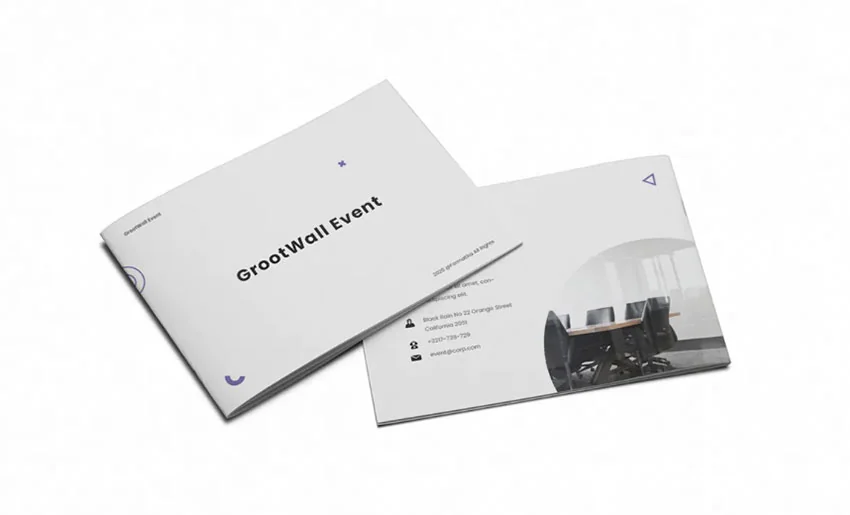 Event organizer sponsorship brochure template