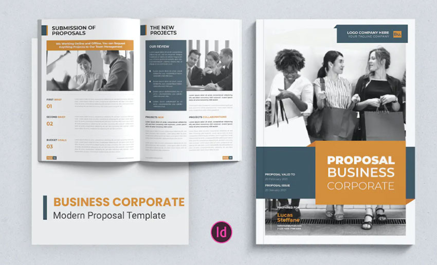 Business corporate proposal template