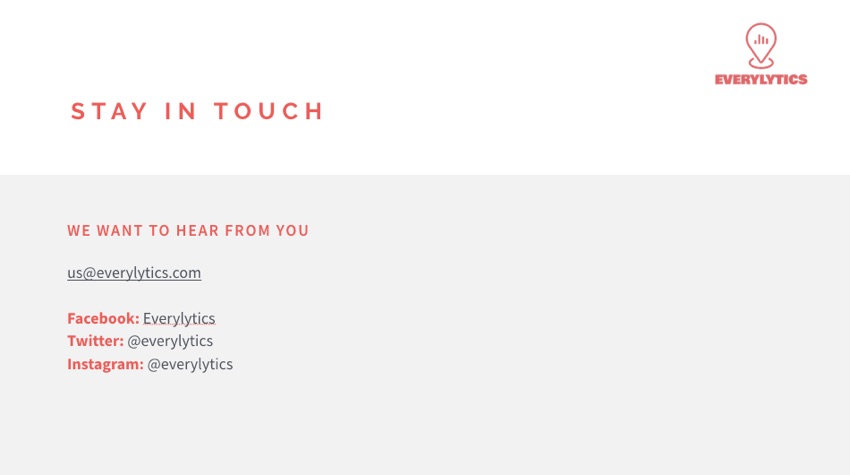 Stay in Touch Finished Keynote Design