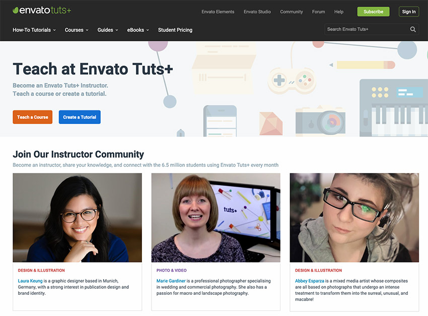 Teach at Envato Tuts+