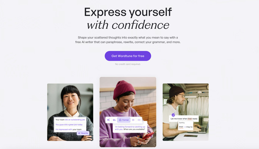 Wordtune is a top choice of AI tools for creative writing.