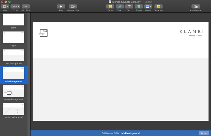 Update slide master