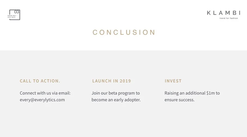 Key Conclusion slide