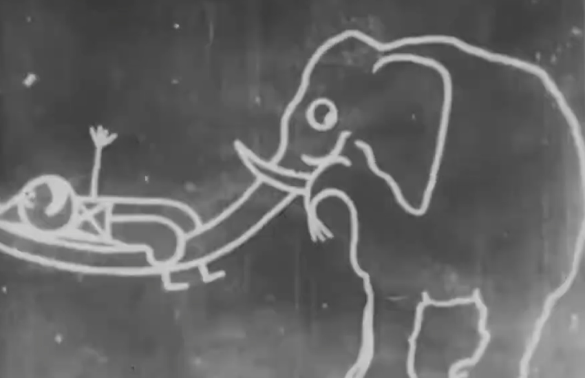 Fantasmagorie (1908), directed by Émile Cohl, is one of the earliest examples of animated film
