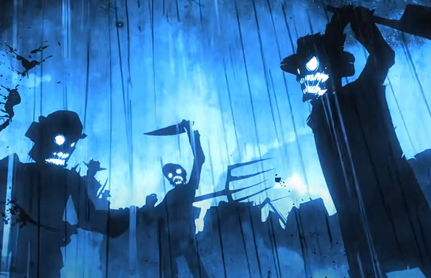 The Backwater Gospel (2011), directed by Bo Mathorne, is a dark and gritty animated short set in a desolate Western town.