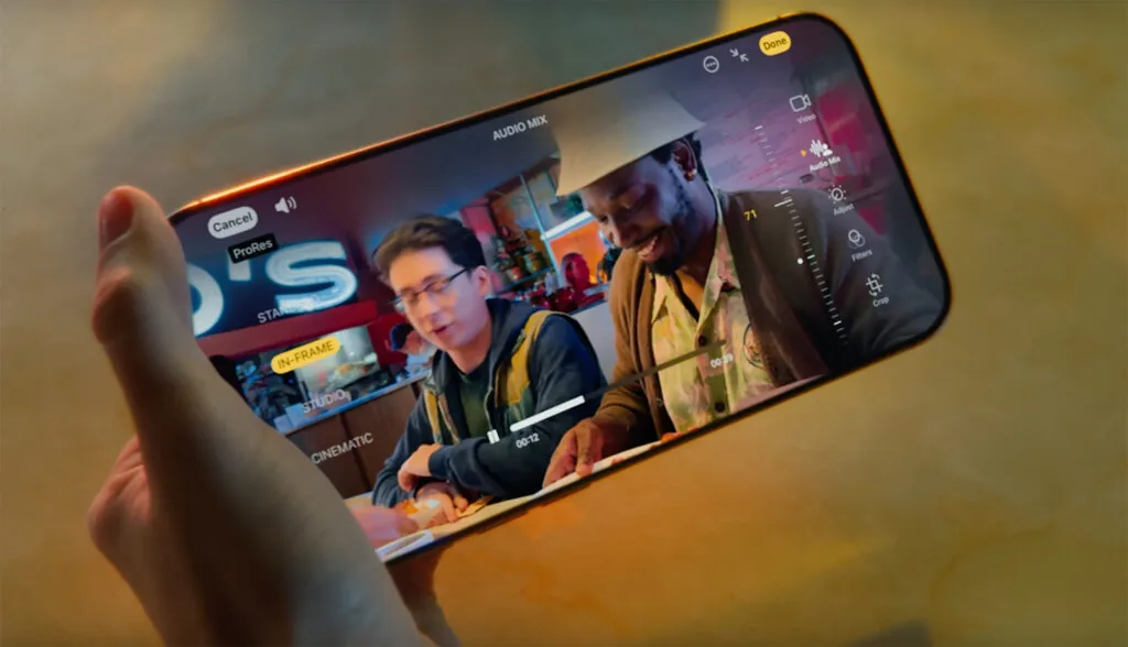 Audio Mix gives you the flexibility to adjust the microphone's focus after you shoot