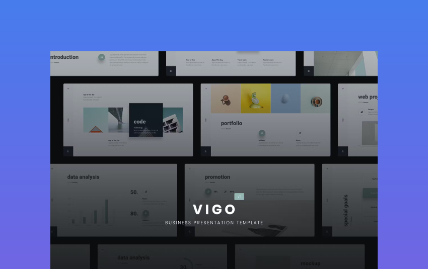 VIGO Minimal & Business Template (Keynote)