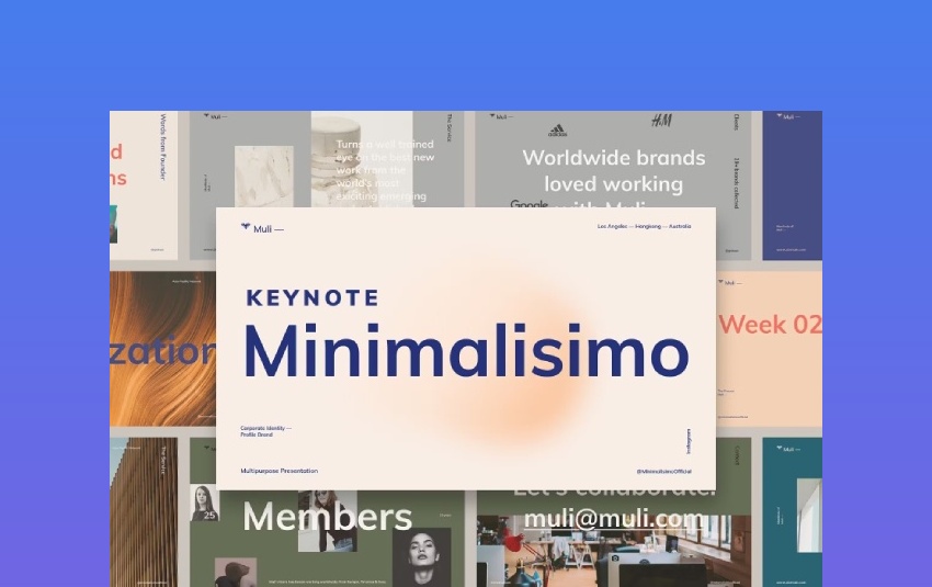 Muli™ Minimalist Keynote Template