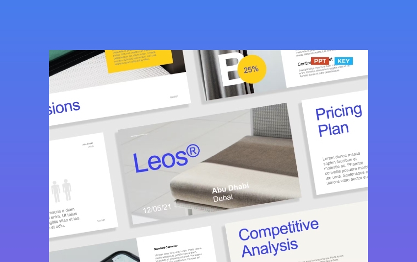 Simple Blue Yellow Modern Creative Marketing Plan