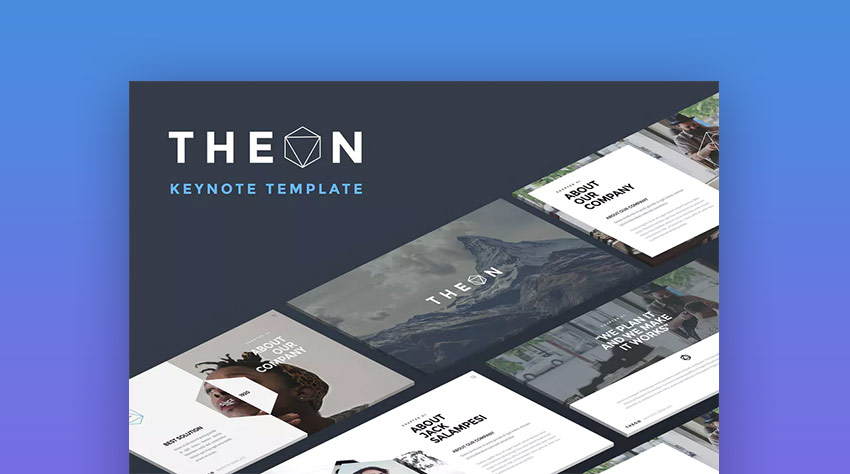 Theon - Creative Keynote Template for Mac Presentations