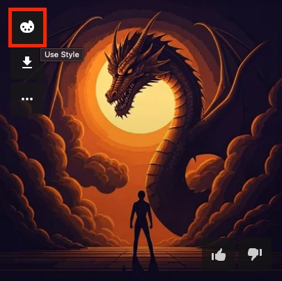 Use this style button