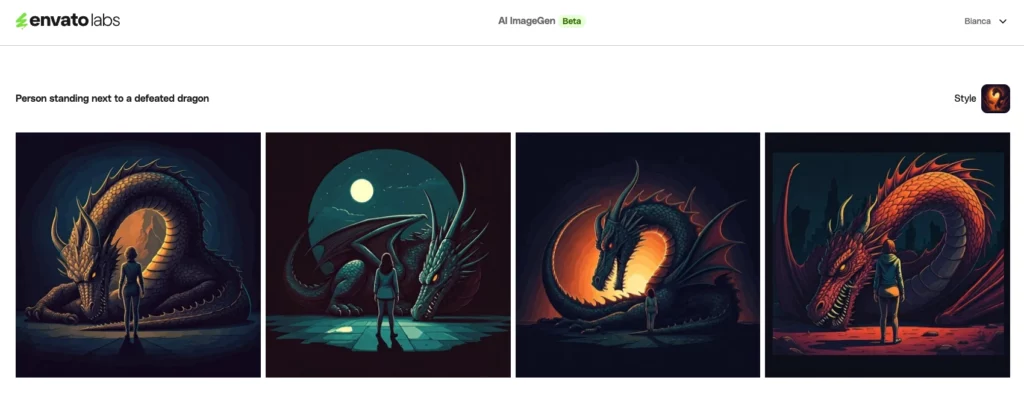 new batch of generated dragon images