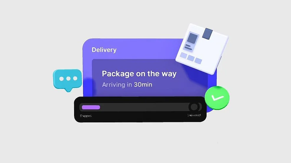 Interactive 3D widget made in Spline