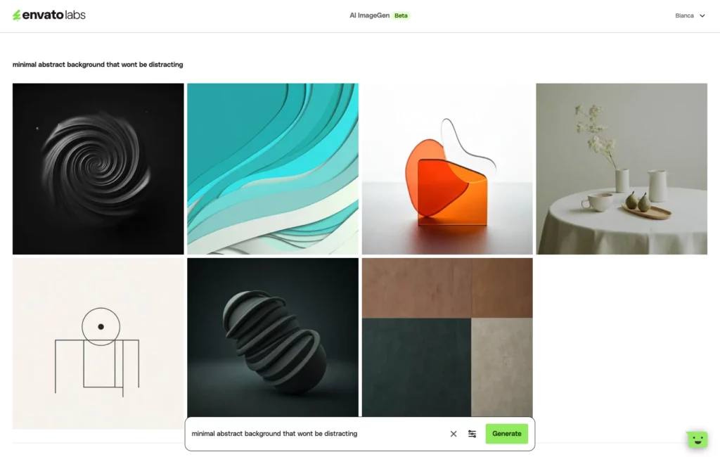 AI generated minimalist presentation backgrounds