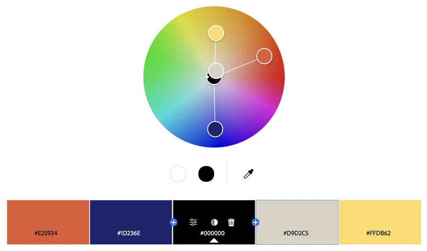 Clean balance color palette for PPT.