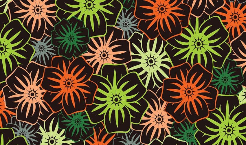 Nature color palette in a PPT for free.