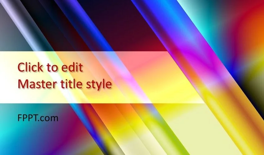 Free neon color theme for a presentation.
