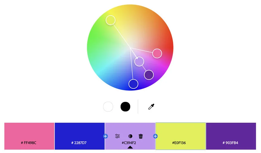 Retro fun color palette.