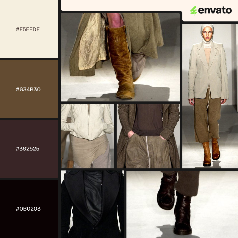 2002 Rick Owen's Sparrow collection and color palette.