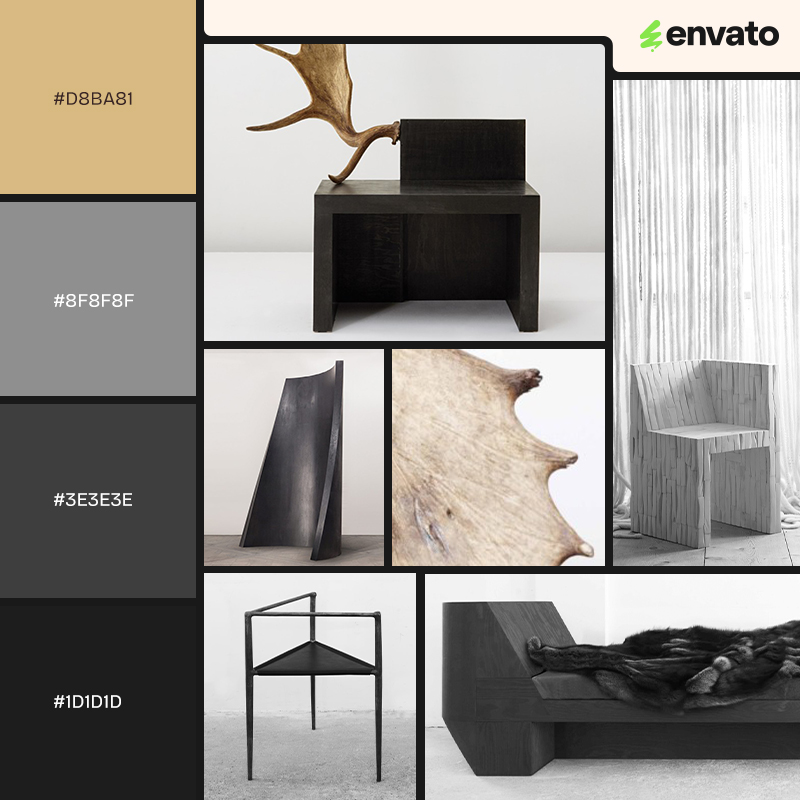 Rick Owens furniture and color palette.