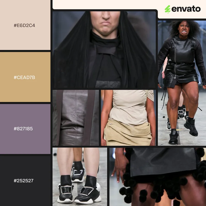 2014 Rick Owen's Vicious collection and color palette.