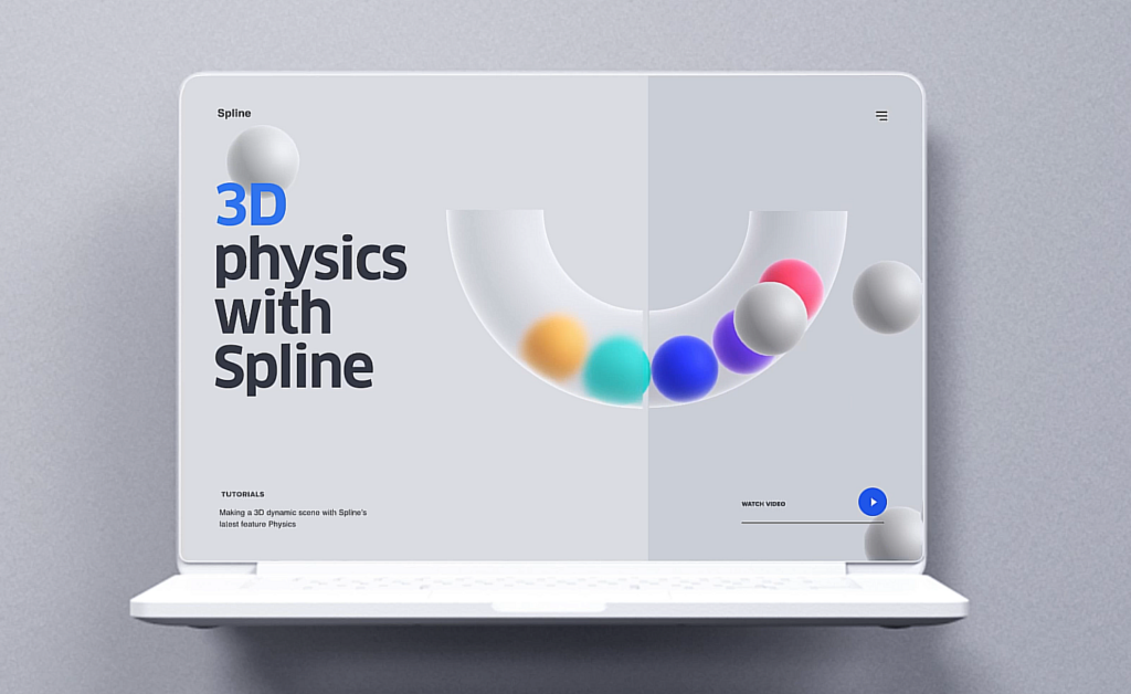 Fun 3D physics simulation by Minh Pham created in Spline