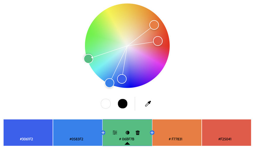 Summer gaze color theme for a presentation.