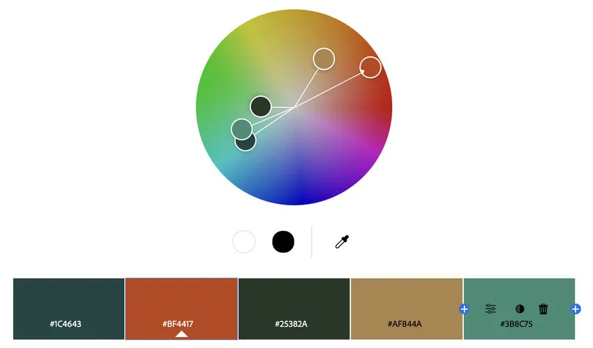 Sustainability and nature color palette for PPT.