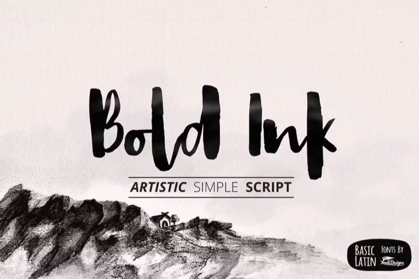Bold ink PowerPoint font