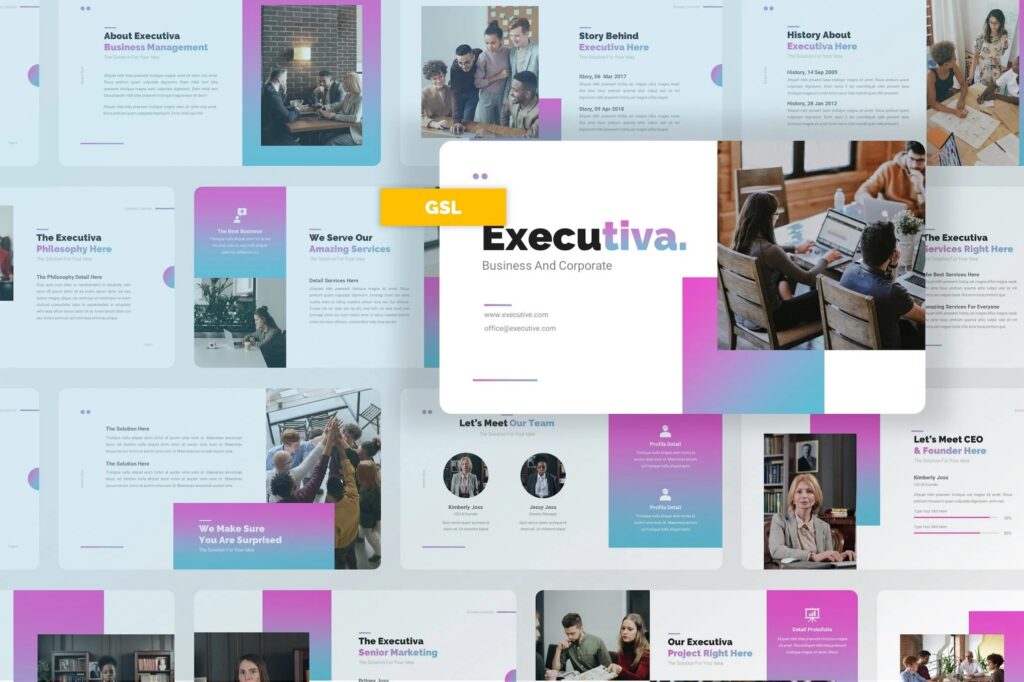 Executiva Business GoogleSlides Template
