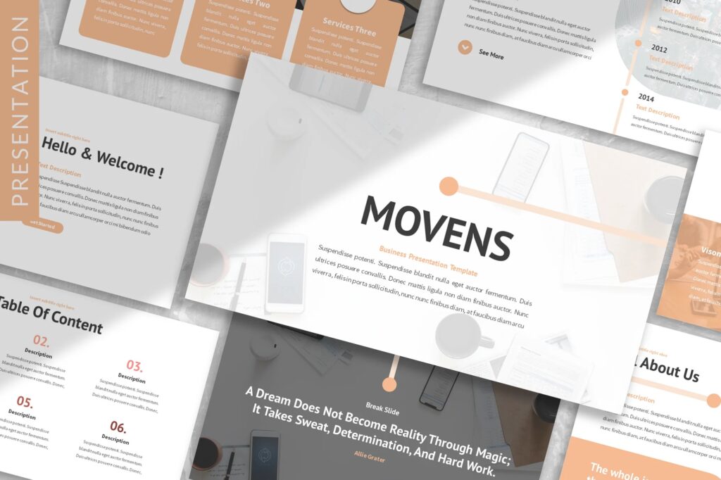 Movens - Business Presentation Template
