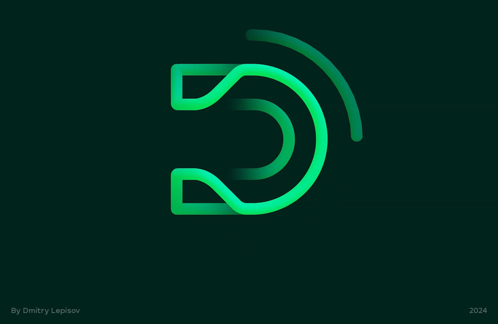 A fun logo animation made in Spline Tool by Lepisov Branding