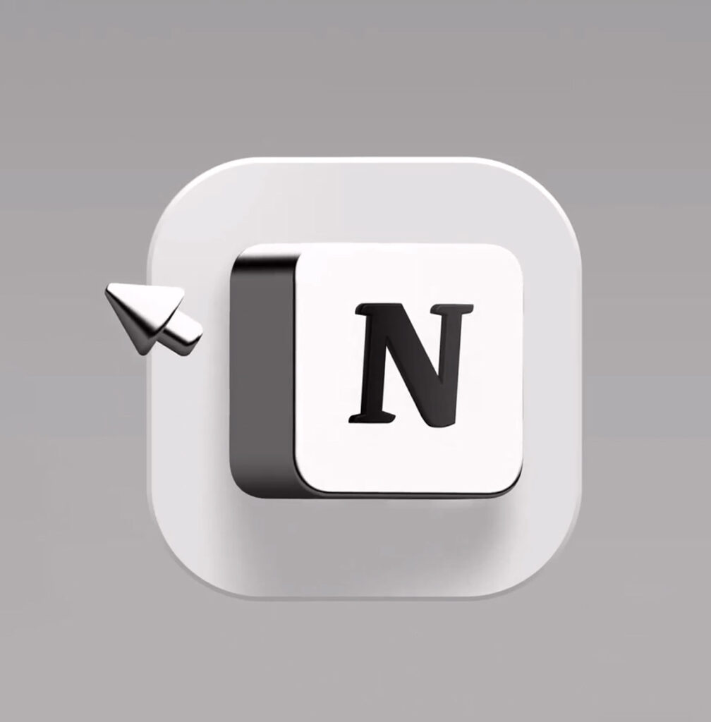 Interactive Notion icon made by Michał Sambora in Spline