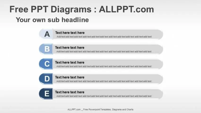 5 Agenda PowerPoint Timeline Template Free