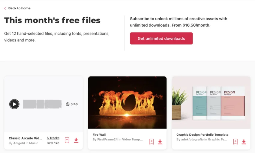 Envato Elements Free Files