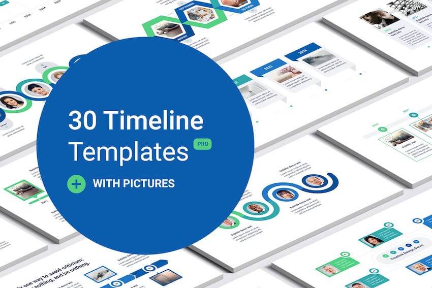 Timeline With Images PowerPoint Template