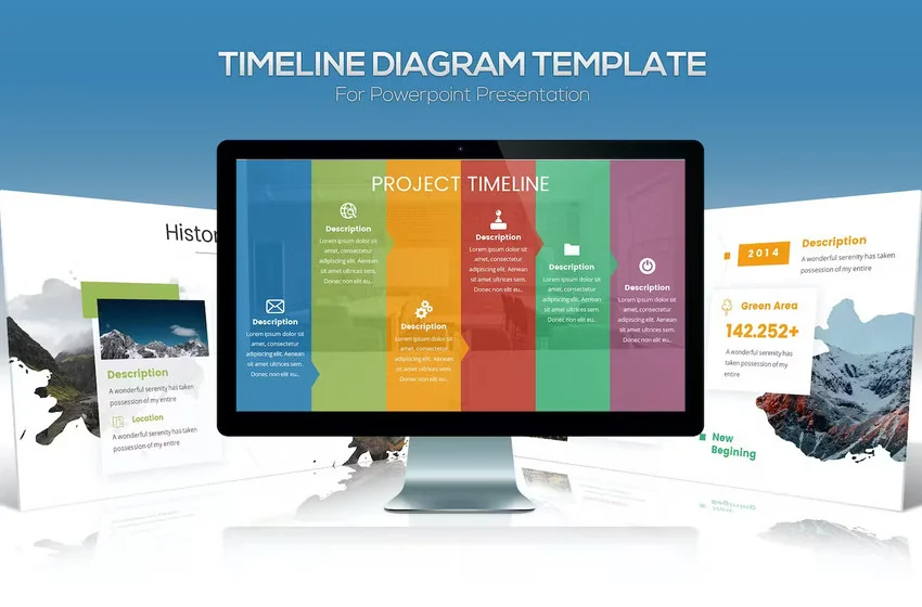 Premium Timeline Diagram Template on Envato Elements