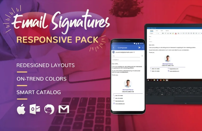 Email signature design