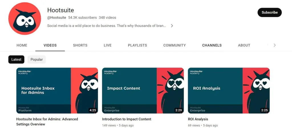 Hootsuite on YouTube