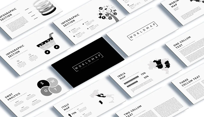 infographics Google Slides presentation themes